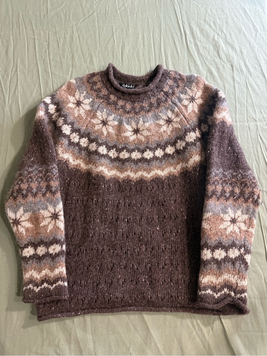 Rafaella Tops - Women's Rafaella Vintage 90's Pattern Wool Pullover Sweater L